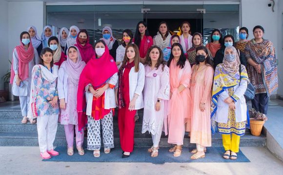 Breast cancer awareness session at National Incubation Centre Peshawar in collaboration with Parwan e Khanum